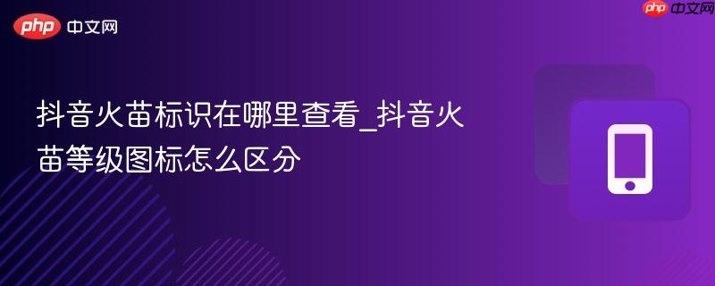 抖音火苗标识在哪里查看_抖音火苗等级图标怎么区分-第1张图片-佛山资讯网