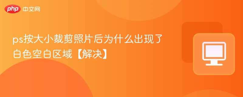 ps按大小裁剪照片后为什么出现了白色空白区域【解决】-第1张图片-佛山资讯网 ps按大小裁剪照片后为什么出现了白色空白区域【解决】-第1张图片-佛山资讯网