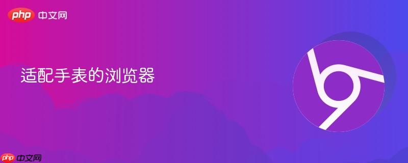 适配手表的浏览器-第1张图片-佛山资讯网 适配手表的浏览器-第1张图片-佛山资讯网