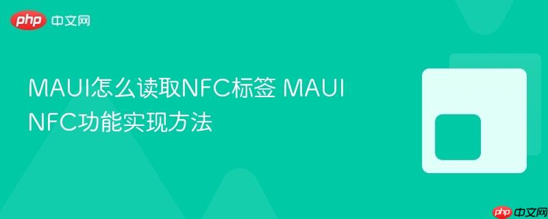 MAUI怎么读取NFC标签 MAUI NFC功能实现方法-第1张图片-佛山资讯网 MAUI怎么读取NFC标签 MAUI NFC功能实现方法-第1张图片-佛山资讯网