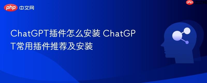 ChatGPT插件怎么安装 ChatGPT常用插件推荐及安装-第1张图片-佛山资讯网
