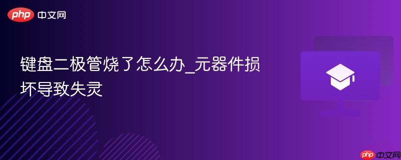 键盘二极管烧了怎么办_元器件损坏导致失灵-第1张图片-佛山资讯网