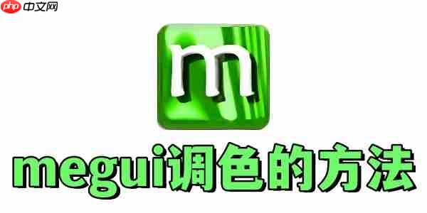 megui怎么调色？megui调色的方法-第1张图片-佛山资讯网