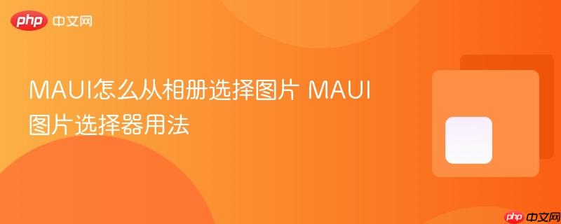 MAUI怎么从相册选择图片 MAUI图片选择器用法-第1张图片-佛山资讯网 MAUI怎么从相册选择图片 MAUI图片选择器用法-第1张图片-佛山资讯网