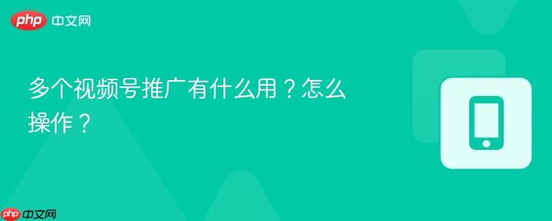多个视频号推广有什么用?怎么操作?-第1张图片-佛山资讯网 多个视频号推广有什么用?怎么操作?-第1张图片-佛山资讯网