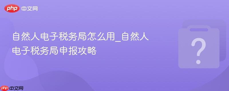 自然人电子税务局怎么用_自然人电子税务局申报攻略-第1张图片-佛山资讯网
