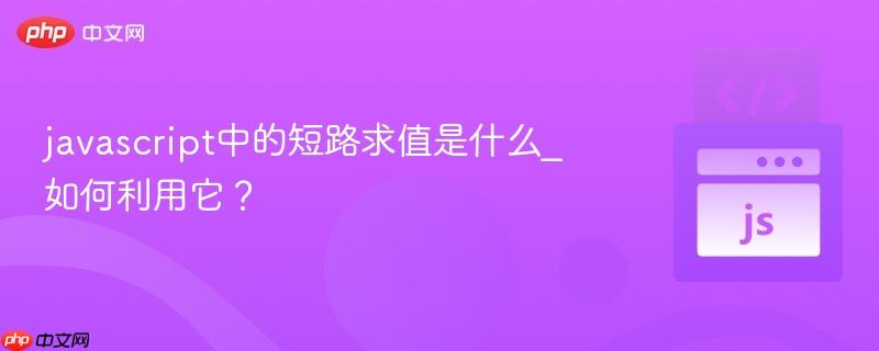 javascript中的短路求值是什么_如何利用它?-第1张图片-佛山资讯网 javascript中的短路求值是什么_如何利用它?-第1张图片-佛山资讯网