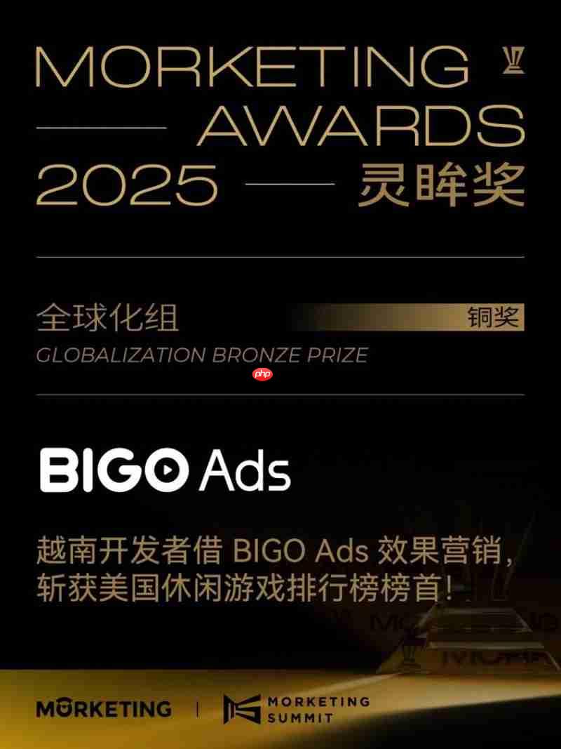 助力游戏开发者登顶美国下载榜BIGOAds赢得2025Morketing灵眸奖认可-第2张图片-佛山资讯网