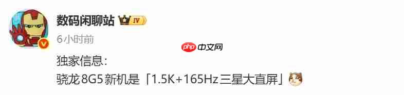 真我新机曝搭载骁龙8 Gen 5+165Hz直屏,或为Neo 8旗舰登场-第1张图片-佛山资讯网 真我新机曝搭载骁龙8 Gen 5+165Hz直屏,或为Neo 8旗舰登场-第1张图片-佛山资讯网