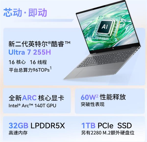 AI创作无界！酷睿Ultra赋能惠普星Book Pro 16 2025成轻薄本首选-第4张图片-佛山资讯网