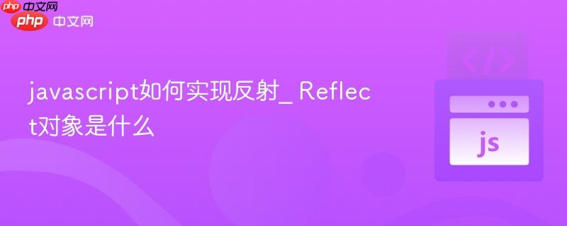 javascript如何实现反射_ Reflect对象是什么-第1张图片-佛山资讯网
