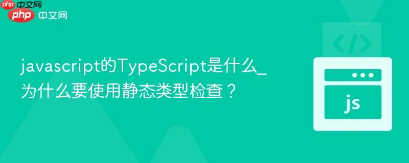 javascript的TypeScript是什么_为什么要使用静态类型检查?-第1张图片-佛山资讯网 javascript的TypeScript是什么_为什么要使用静态类型检查?-第1张图片-佛山资讯网