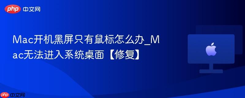 Mac开机黑屏只有鼠标怎么办_Mac无法进入系统桌面【修复】-第1张图片-佛山资讯网