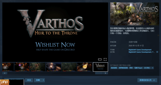 动作肉鸽《Varthos》12月17日于Steam开启抢先体验：无职业限制 支持3人联机体验-第1张图片-佛山资讯网