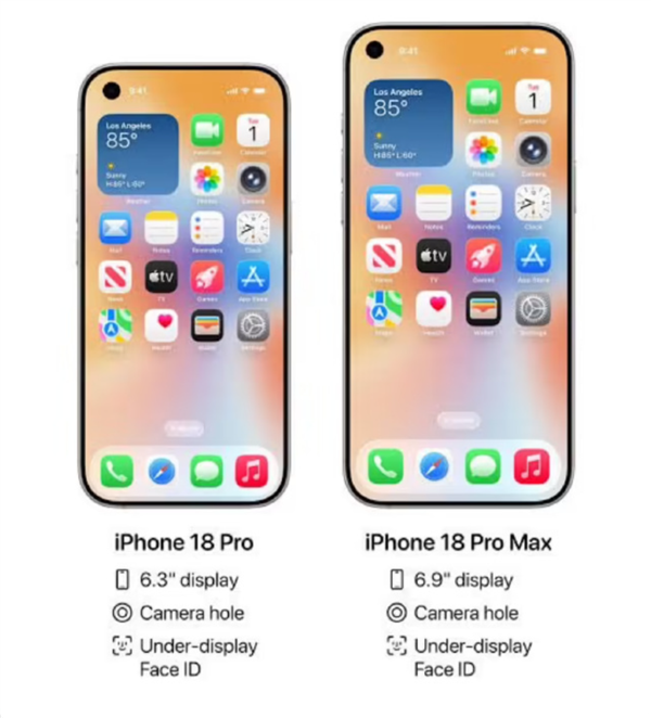 果粉情何以堪！苹果将对iPhone 18外形大调整：弃药丸状挖孔 改用左上角单打孔-第1张图片-佛山资讯网