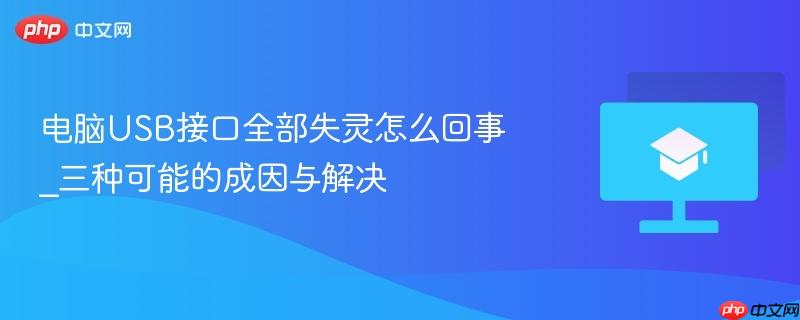 电脑USB接口全部失灵怎么回事_三种可能的成因与解决-第1张图片-佛山资讯网