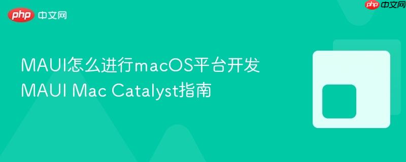 MAUI怎么进行macOS平台开发 MAUI Mac Catalyst指南-第1张图片-佛山资讯网