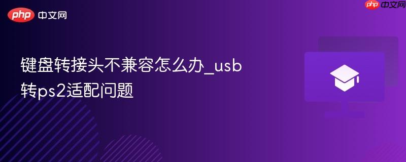 键盘转接头不兼容怎么办_usb转ps2适配问题-第1张图片-佛山资讯网