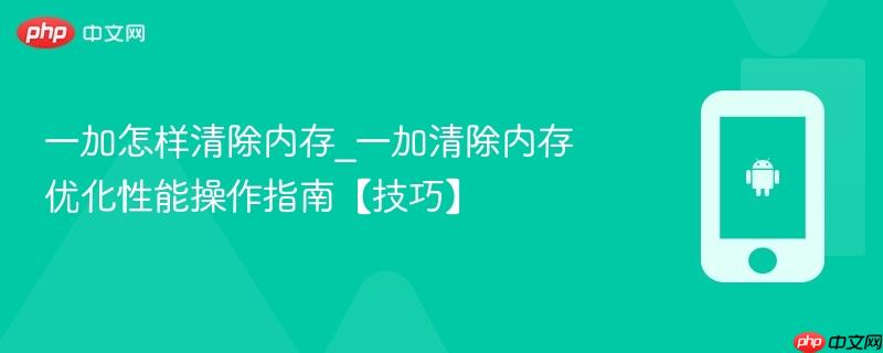 一加怎样清除内存_一加清除内存优化性能操作指南【技巧】-第1张图片-佛山资讯网 一加怎样清除内存_一加清除内存优化性能操作指南【技巧】-第1张图片-佛山资讯网