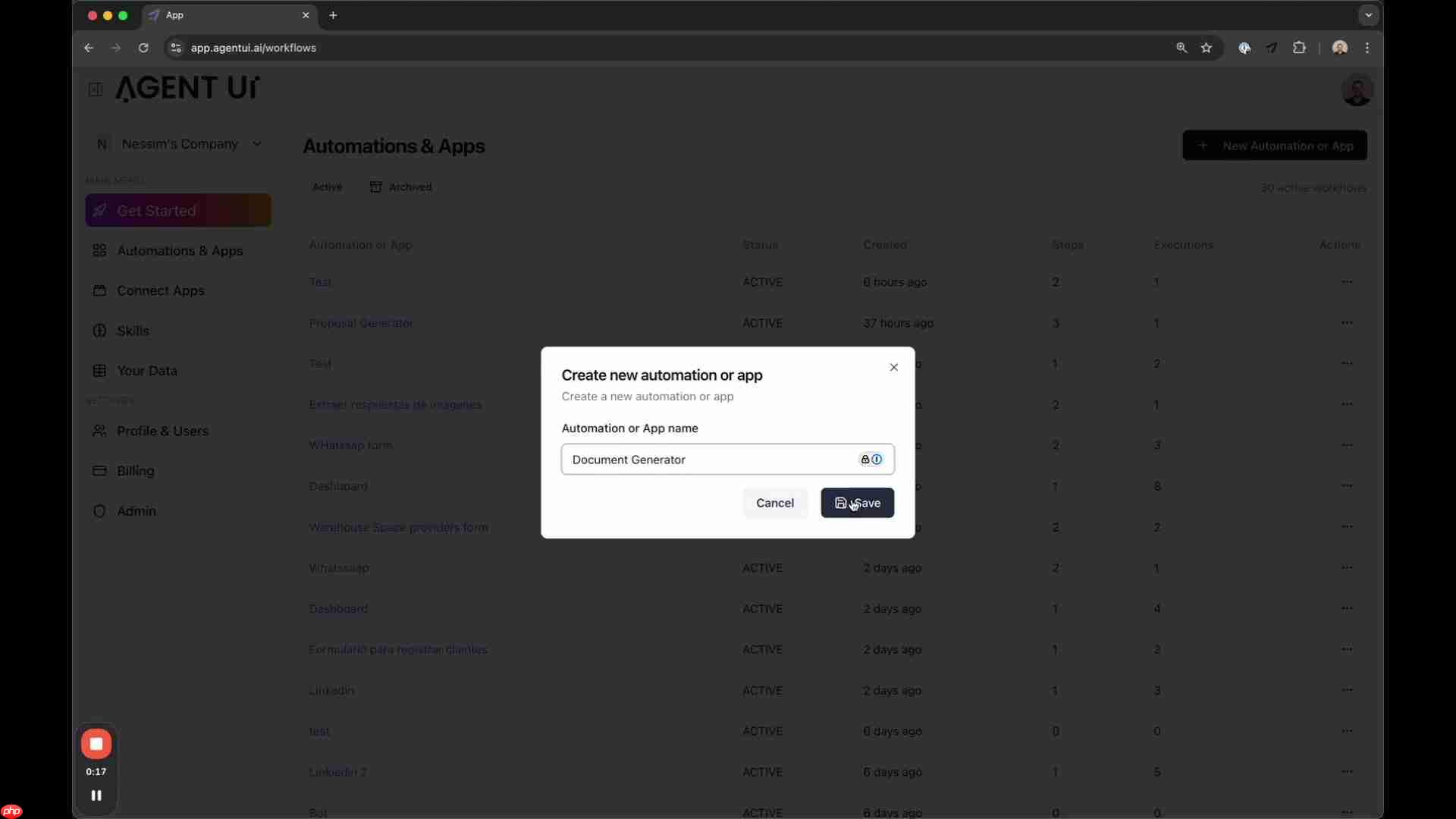 Agent UI:轻松创建自动化工作流和文档生成器-第2张图片-佛山资讯网 Agent UI:轻松创建自动化工作流和文档生成器-第2张图片-佛山资讯网