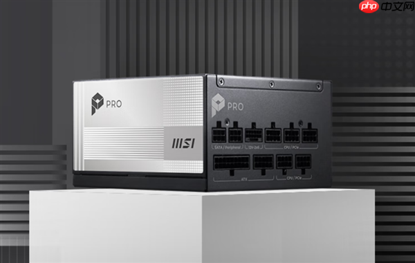 微星PRO A1000PL PCIE5电源首发699元 ATX3.1+PCIe5.1双认证-第1张图片-佛山资讯网