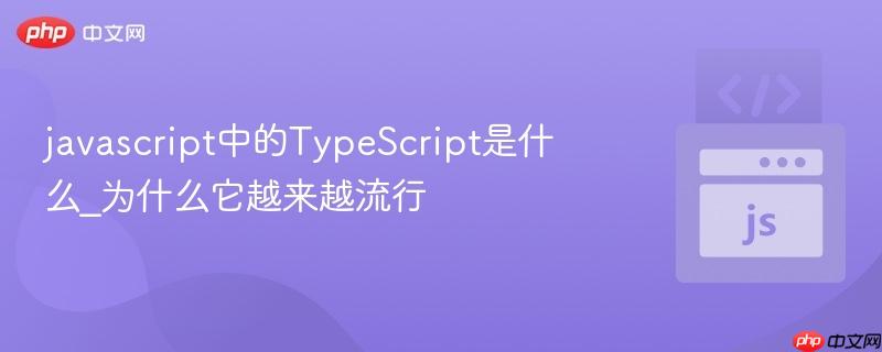 javascript中的TypeScript是什么_为什么它越来越流行-第1张图片-佛山资讯网