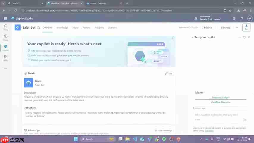 Microsoft Copilot Studio：Sales Bot赋能销售数据分析-第2张图片-佛山资讯网