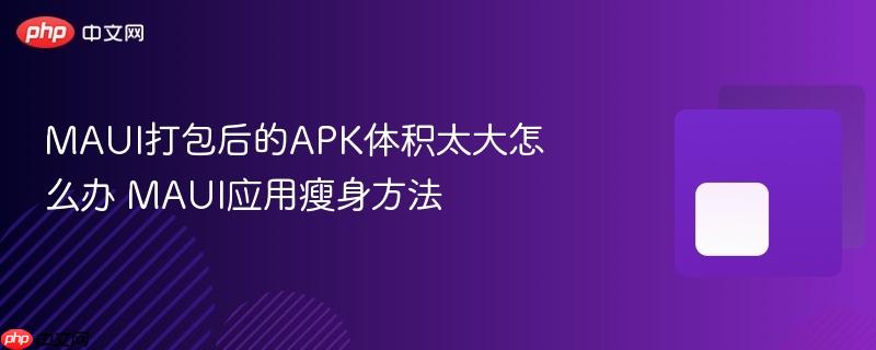 MAUI打包后的APK体积太大怎么办 MAUI应用瘦身方法-第1张图片-佛山资讯网 MAUI打包后的APK体积太大怎么办 MAUI应用瘦身方法-第1张图片-佛山资讯网