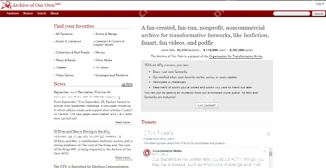 AO3官网入口最新地址 ArchiveofOurOwn同人作品官网最新链接-第2张图片-佛山资讯网