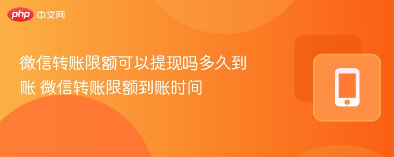 微信转账限额可以提现吗多久到账 微信转账限额到账时间-第1张图片-佛山资讯网 微信转账限额可以提现吗多久到账 微信转账限额到账时间-第1张图片-佛山资讯网