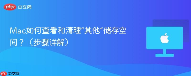 Mac如何查看和清理“其他”储存空间？（步骤详解）-第1张图片-佛山资讯网