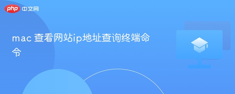 mac 查看网站ip地址查询终端命令-第1张图片-佛山资讯网