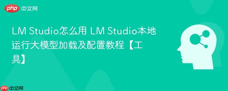 LM Studio怎么用 LM Studio本地运行大模型加载及配置教程【工具】-第1张图片-佛山资讯网
