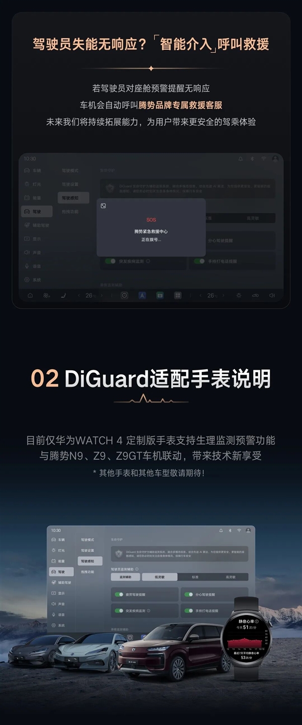 比亚迪、华为手表联动：驾驶员失能汽车自动叫救援-第3张图片-佛山资讯网
