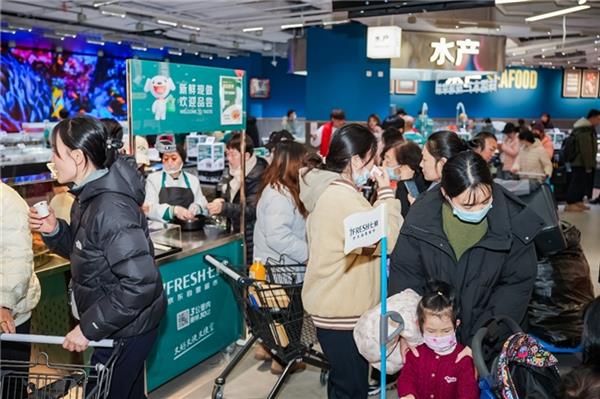 京东七鲜石家庄首店火爆开业 24小时菜、7日鲜蛋引市民抢购-第10张图片-佛山资讯网 京东七鲜石家庄首店火爆开业 24小时菜、7日鲜蛋引市民抢购-第10张图片-佛山资讯网