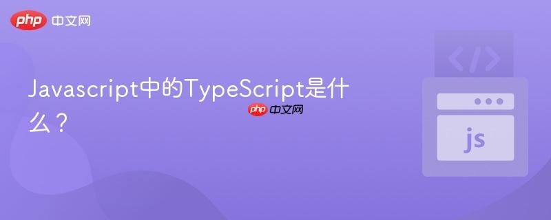 Javascript中的TypeScript是什么？-第1张图片-佛山资讯网
