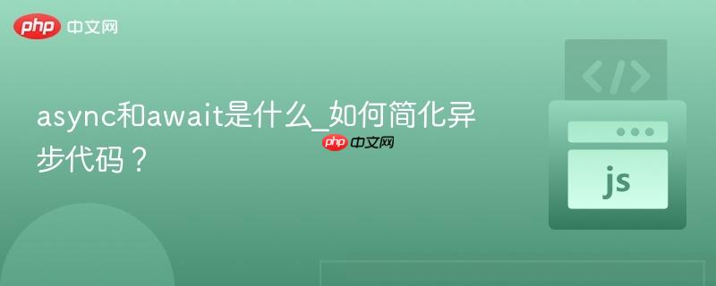 async和await是什么_如何简化异步代码？-第1张图片-佛山资讯网