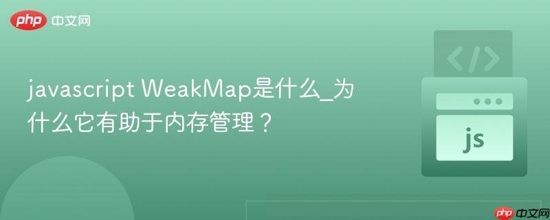 javascript WeakMap是什么_为什么它有助于内存管理?-第1张图片-佛山资讯网 javascript WeakMap是什么_为什么它有助于内存管理?-第1张图片-佛山资讯网