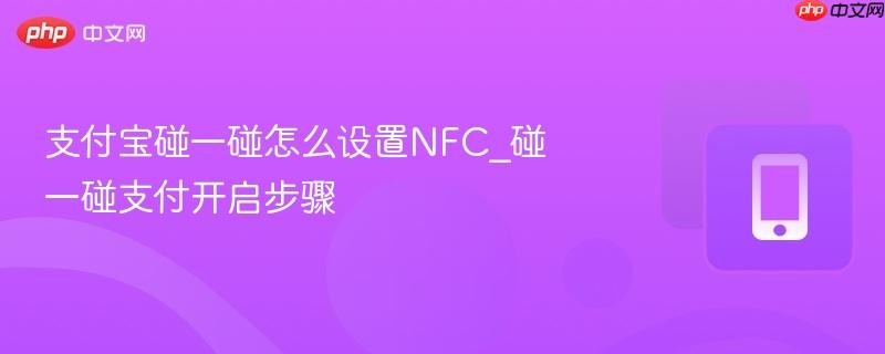 支付宝碰一碰怎么设置NFC_碰一碰支付开启步骤-第1张图片-佛山资讯网 支付宝碰一碰怎么设置NFC_碰一碰支付开启步骤-第1张图片-佛山资讯网