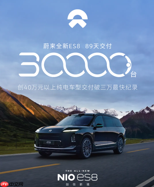 全新蔚来ES8达成第30000台新车交付 仅用时89天!-第2张图片-佛山资讯网 全新蔚来ES8达成第30000台新车交付 仅用时89天!-第2张图片-佛山资讯网