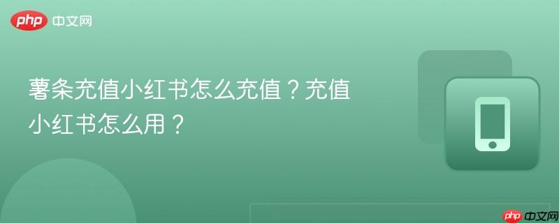 薯条充值小红书怎么充值?充值小红书怎么用?-第1张图片-佛山资讯网 薯条充值小红书怎么充值?充值小红书怎么用?-第1张图片-佛山资讯网