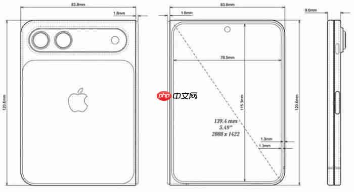 摺叠iPhone展开变身iPad mini？最新渲染图外流 揭露超宽比例-第2张图片-佛山资讯网