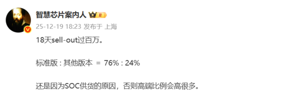 比上代暴增115%!华为Mate 80系列18天内销量破百万:4699元标准版占76%-第1张图片-佛山资讯网 比上代暴增115%!华为Mate 80系列18天内销量破百万:4699元标准版占76%-第1张图片-佛山资讯网