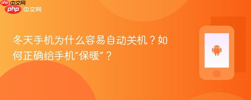 冬天手机为什么容易自动关机？如何正确给手机“保暖”？-第1张图片-佛山资讯网