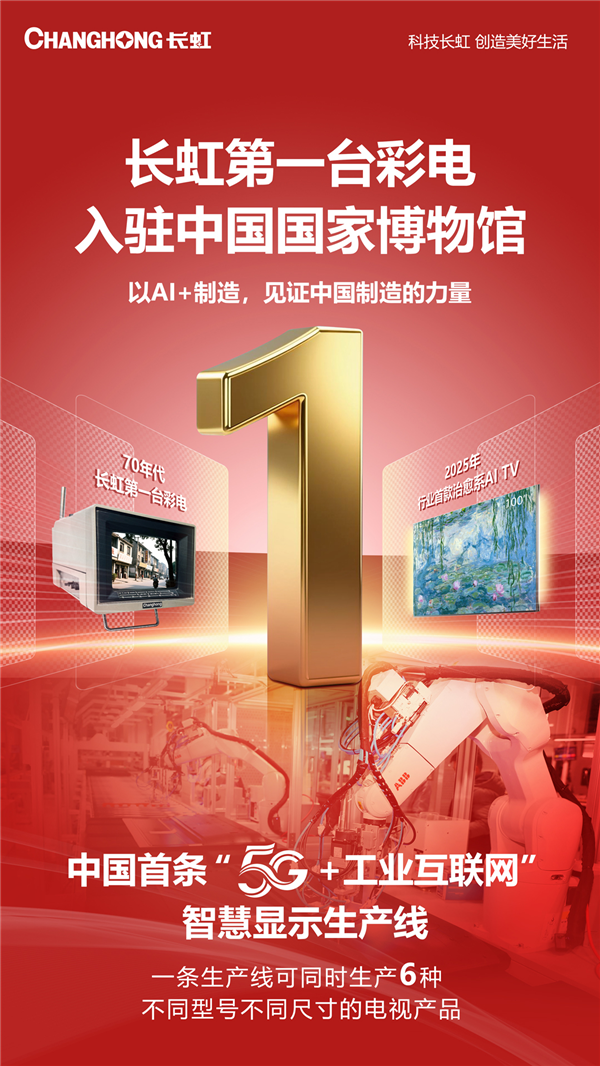 50岁了！长虹第一台彩电入驻中国国家博物馆-第1张图片-佛山资讯网