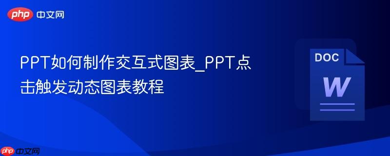 PPT如何制作交互式图表_PPT点击触发动态图表教程-第1张图片-佛山资讯网