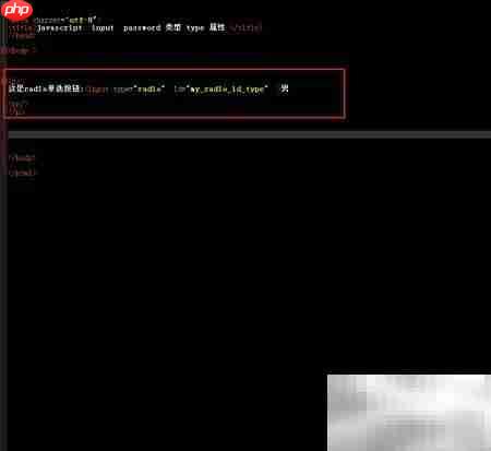 radio对象type属性用法解析-第2张图片-佛山资讯网
