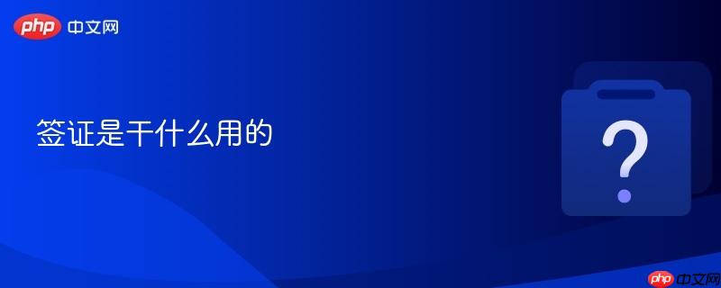 签证是干什么用的-第1张图片-佛山资讯网