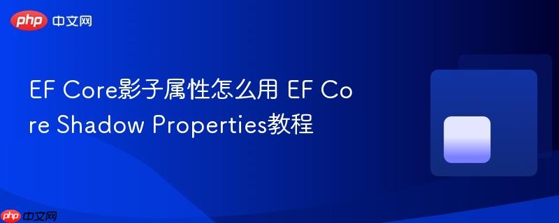EF Core影子属性怎么用 EF Core Shadow Properties教程-第1张图片-佛山资讯网 EF Core影子属性怎么用 EF Core Shadow Properties教程-第1张图片-佛山资讯网