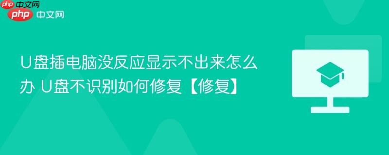 U盘插电脑没反应显示不出来怎么办 U盘不识别如何修复【修复】-第1张图片-佛山资讯网 U盘插电脑没反应显示不出来怎么办 U盘不识别如何修复【修复】-第1张图片-佛山资讯网